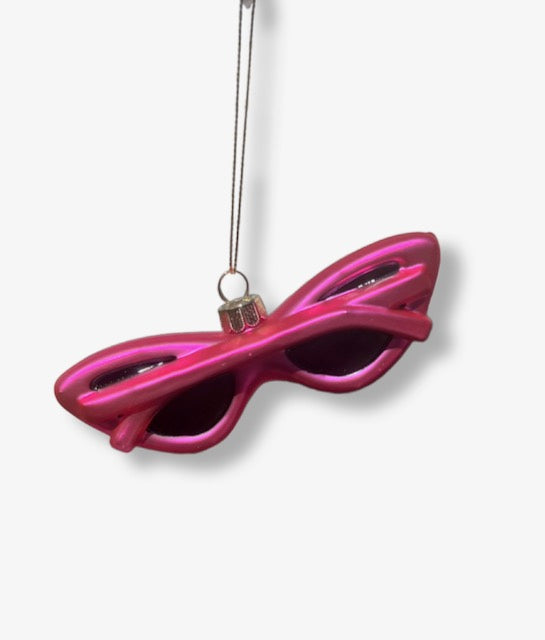 4.5" Retro Pink Sunglasses Ornament