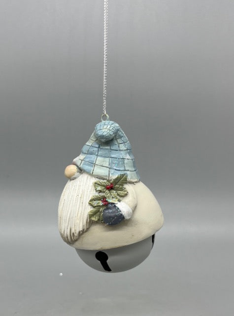 Gnome Bell Ornament 4.25" Sold Seperately