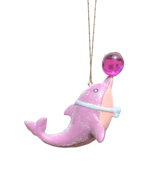 Whimsical Characters Blowing Bubbles Christmas Ornament Mermaid Unicorn Dolphin