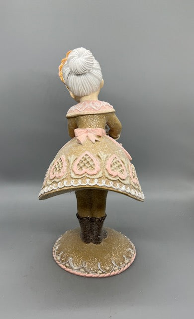 December Diamonds 12" Mrs. Claus Holding Gingerbread House Figurine