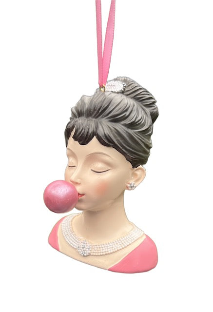 December Diamonds Bubble Gum Girl Christmas Ornament
