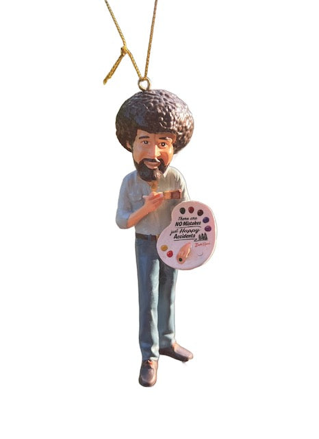 Kurt Adler 5" Bob Ross Christmas Ornament