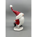 Hand Painted Christmas Ice Skating & Skiing Gnome Resin Figurine – Whimsical Holiday Shelf Decor – Sold Separately