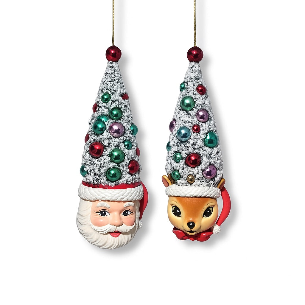 6" Bristle Tree In Mug Christmas Ornament