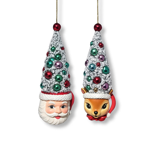 6" Bristle Tree In Mug Christmas Ornament