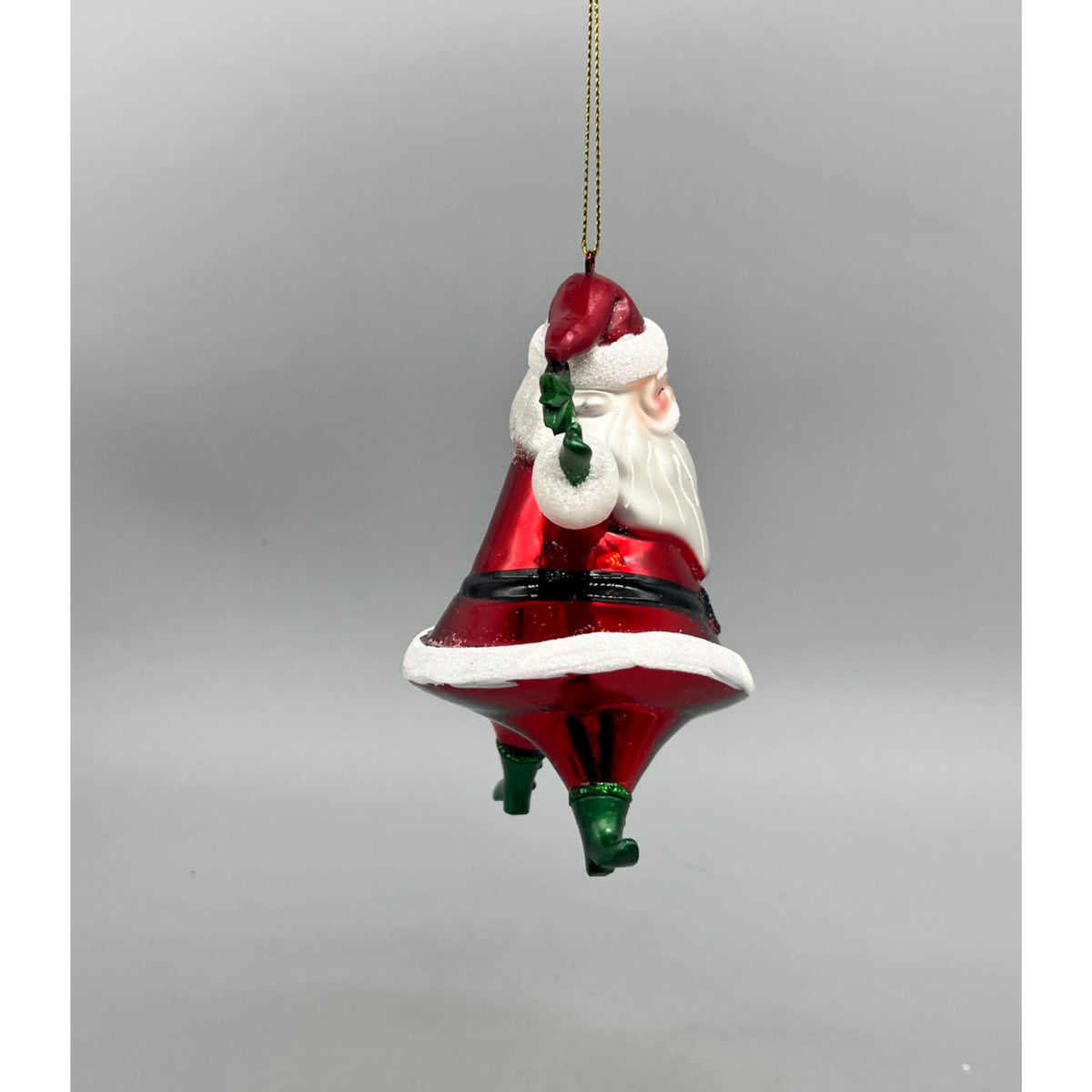 6” Dancing Santa Christmas Ornament – Red White Striped Holiday Santa Decor, Sold Separately