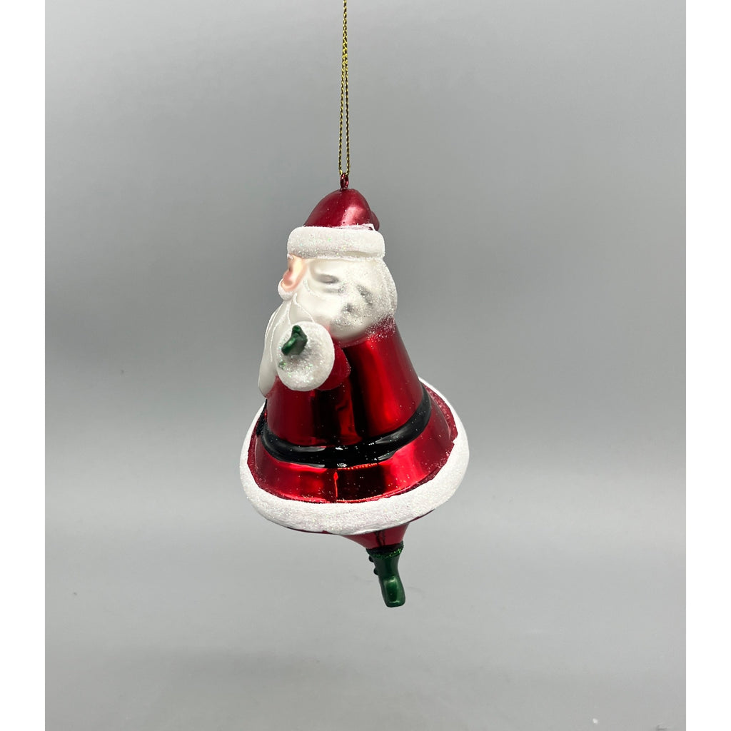 6” Dancing Santa Christmas Ornament – Red White Striped Holiday Santa Decor, Sold Separately