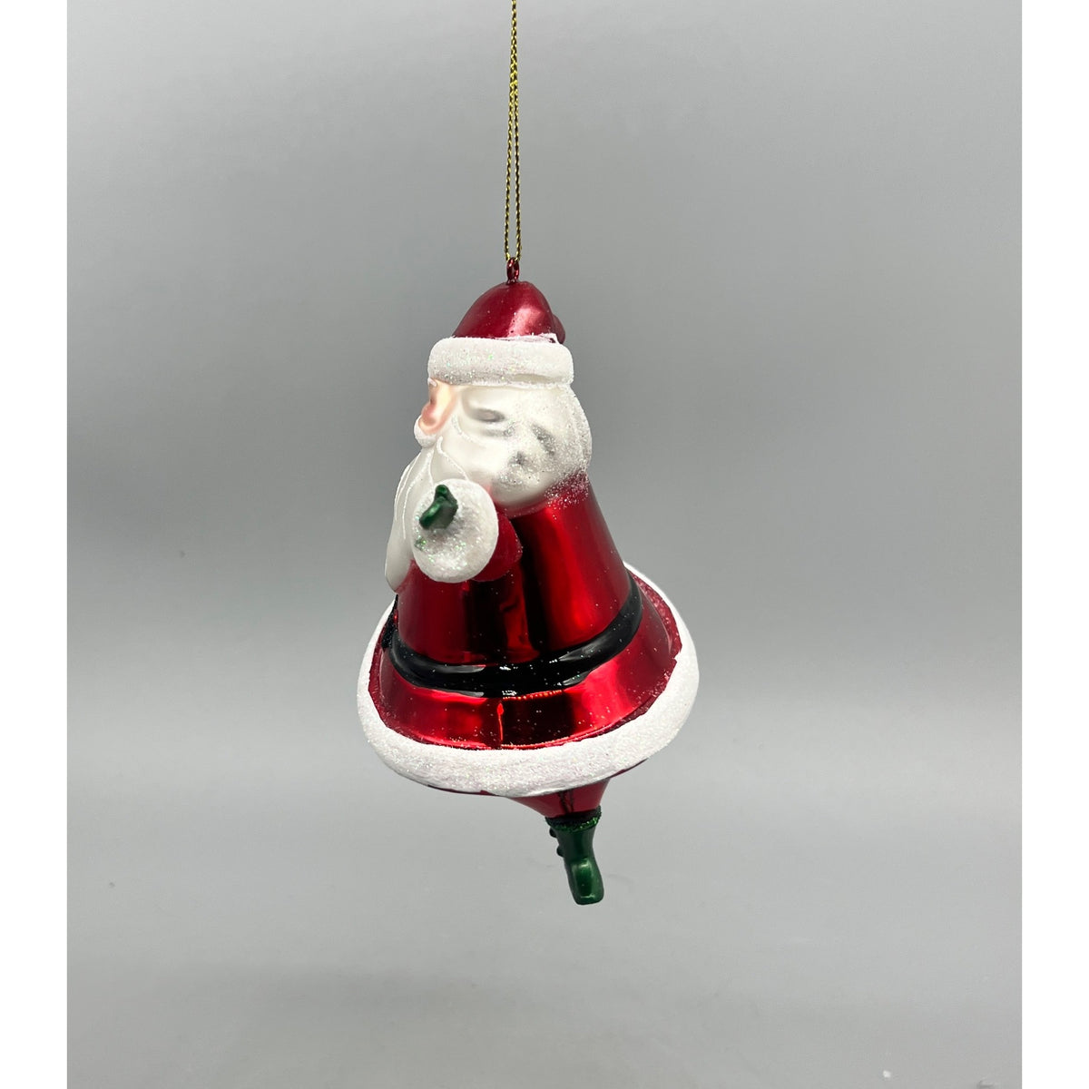 6” Dancing Santa Christmas Ornament – Red White Striped Holiday Santa Decor, Sold Separately