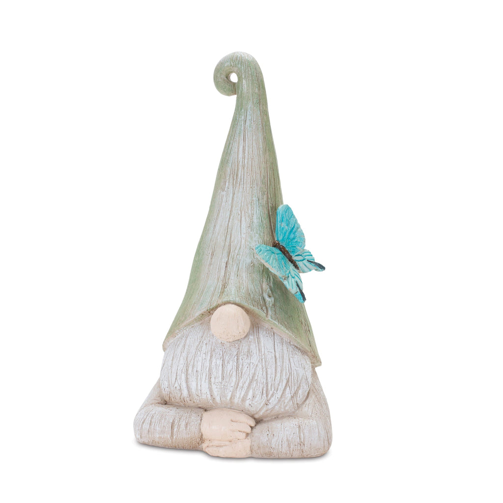 Gnome Statue with Wood Grain Design (Set of 2)