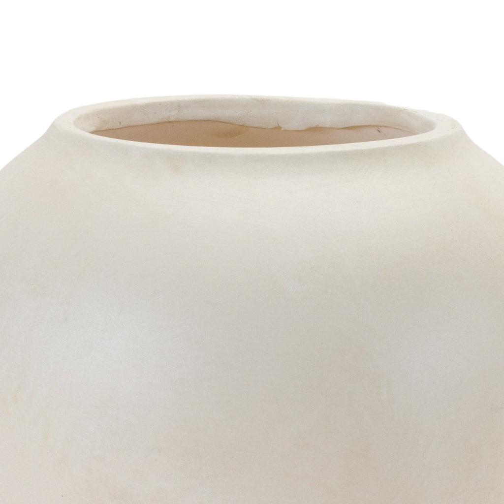 Two Tone Ceramic Vase 8.75"D