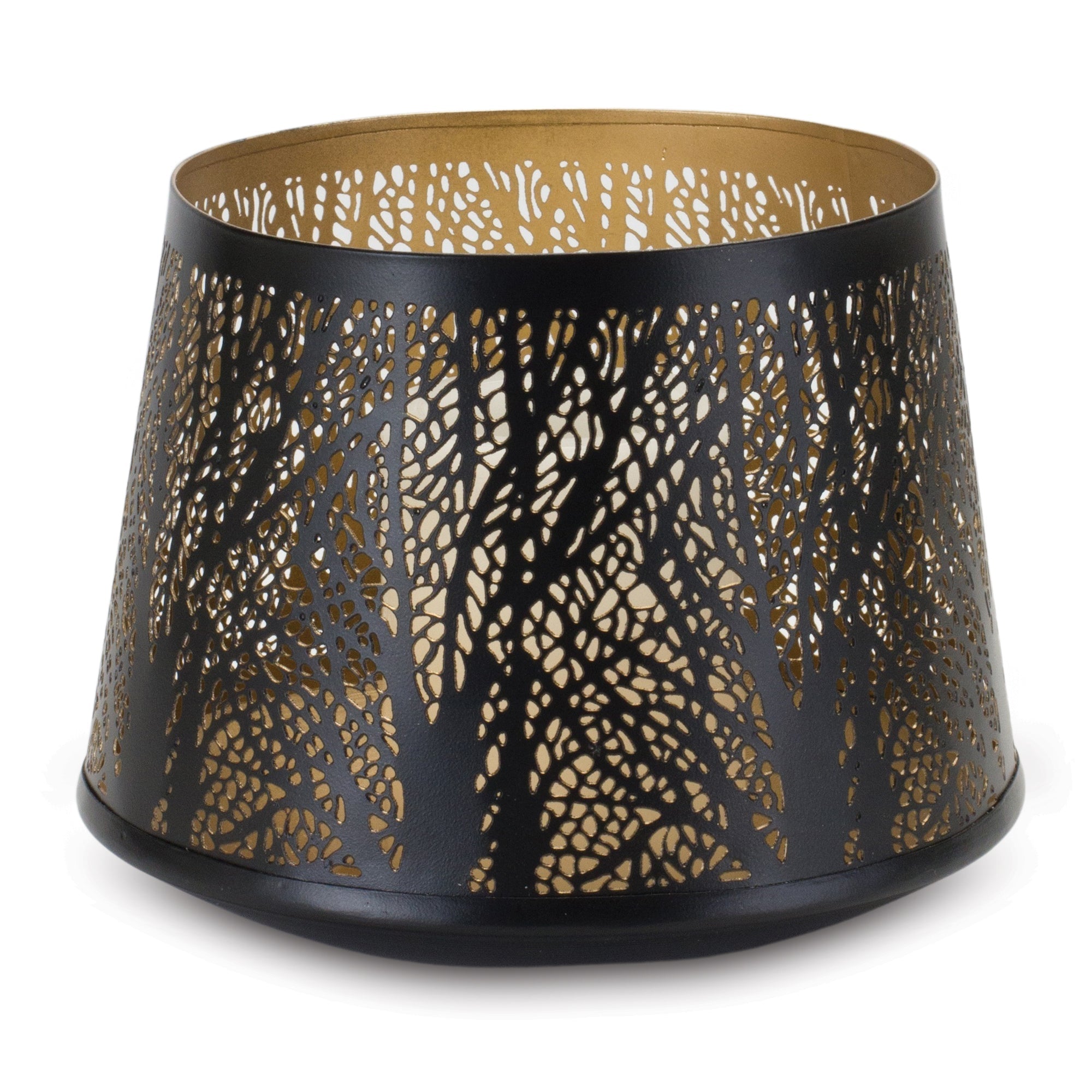 Abstract Punched Metal Candle Holder (Set of 4)