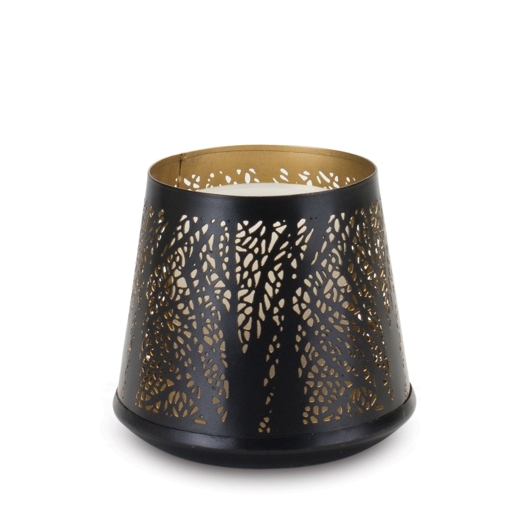 Abstract Punched Metal Candle Holder (Set of 4)
