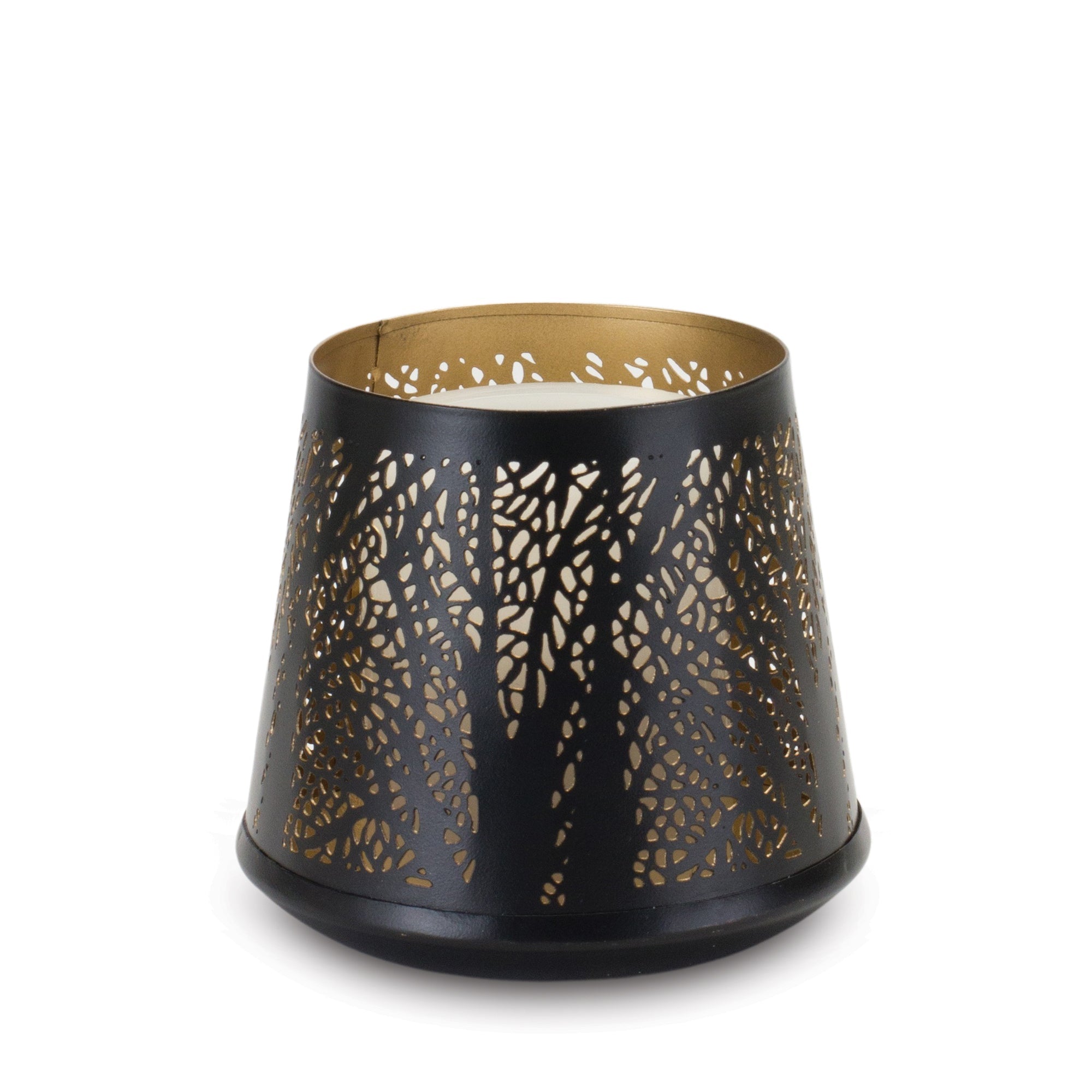 Abstract Punched Metal Candle Holder (Set of 4)