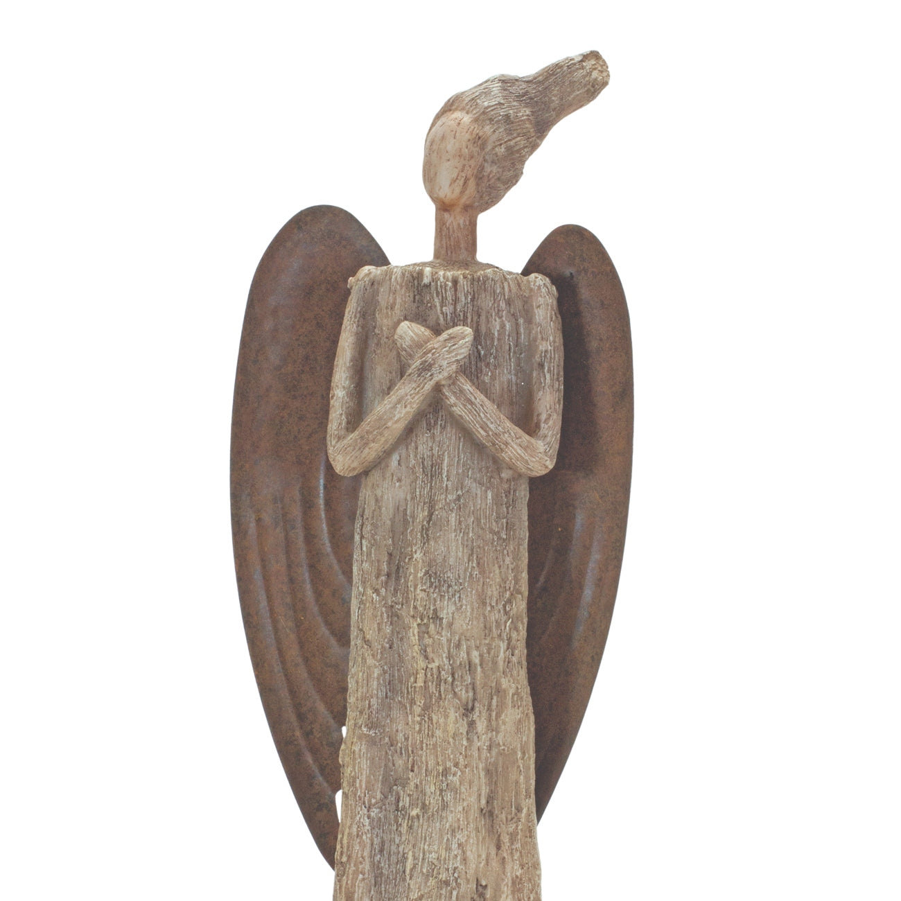 Rustic Tree Angel Statue 15"H