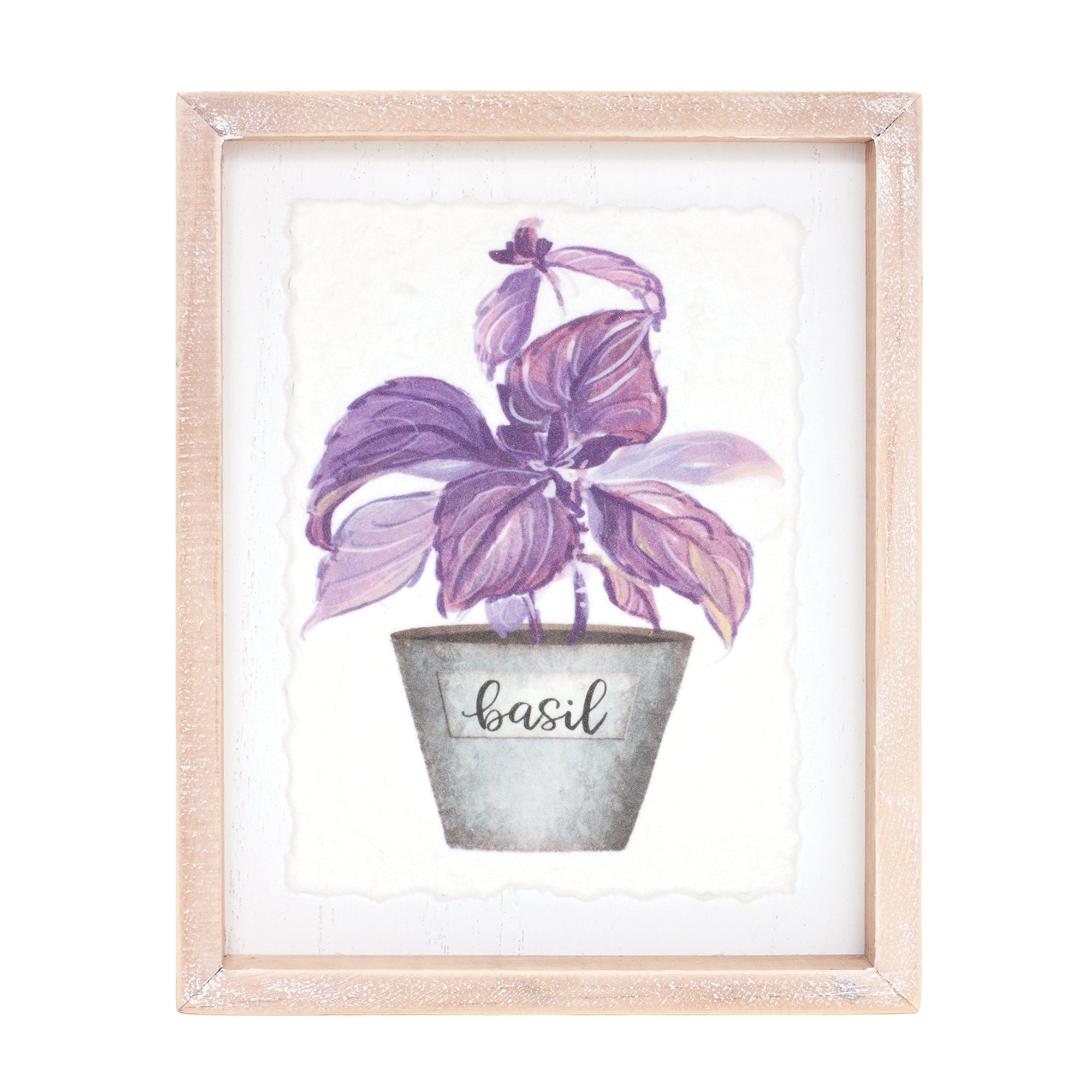Framed Watercolor Herb Print (Set of 4)