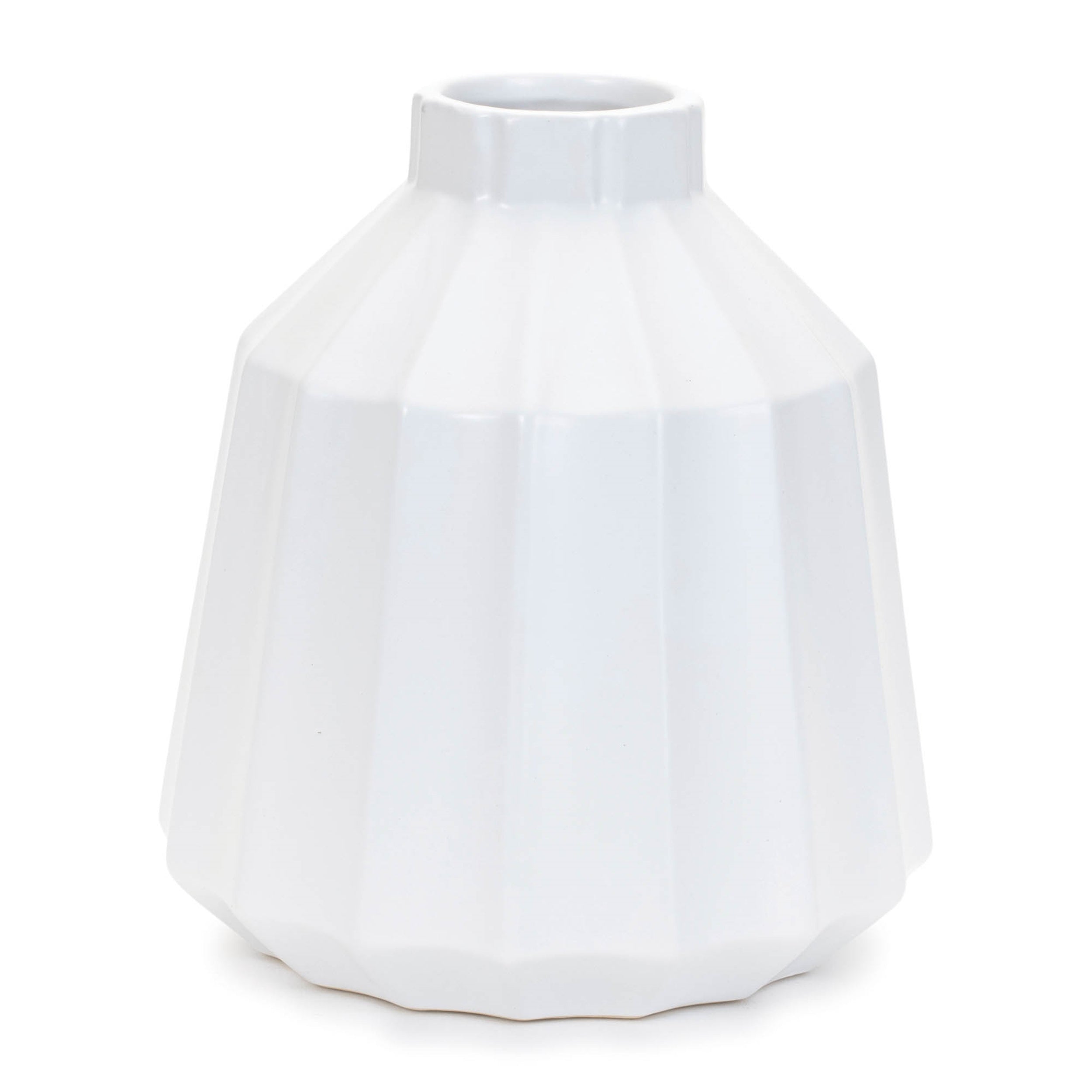 Ribbed Ceramic Vase (Set - 2)