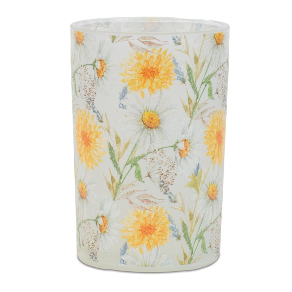 Floral Print Votive Candle Holder (Set of 2)