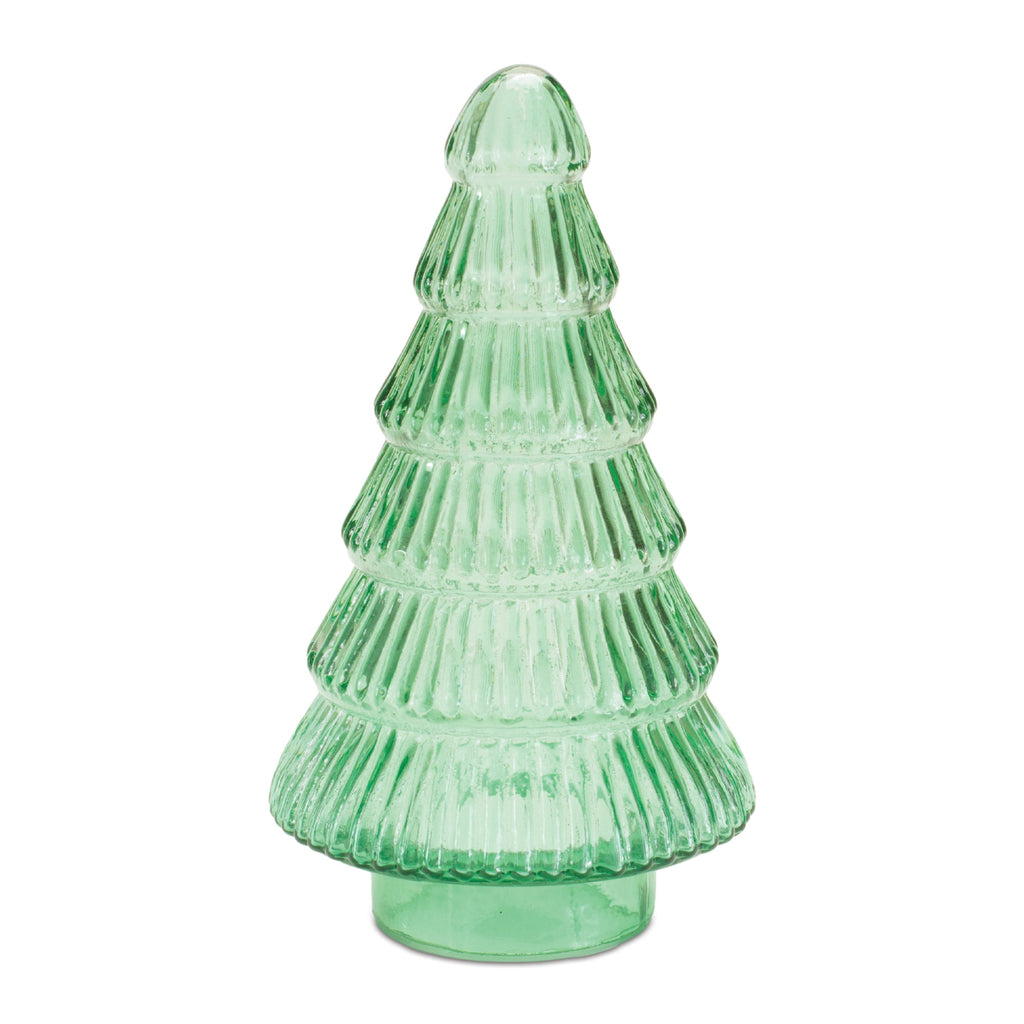 Textured Glass Christmas Tree (Set of 2)