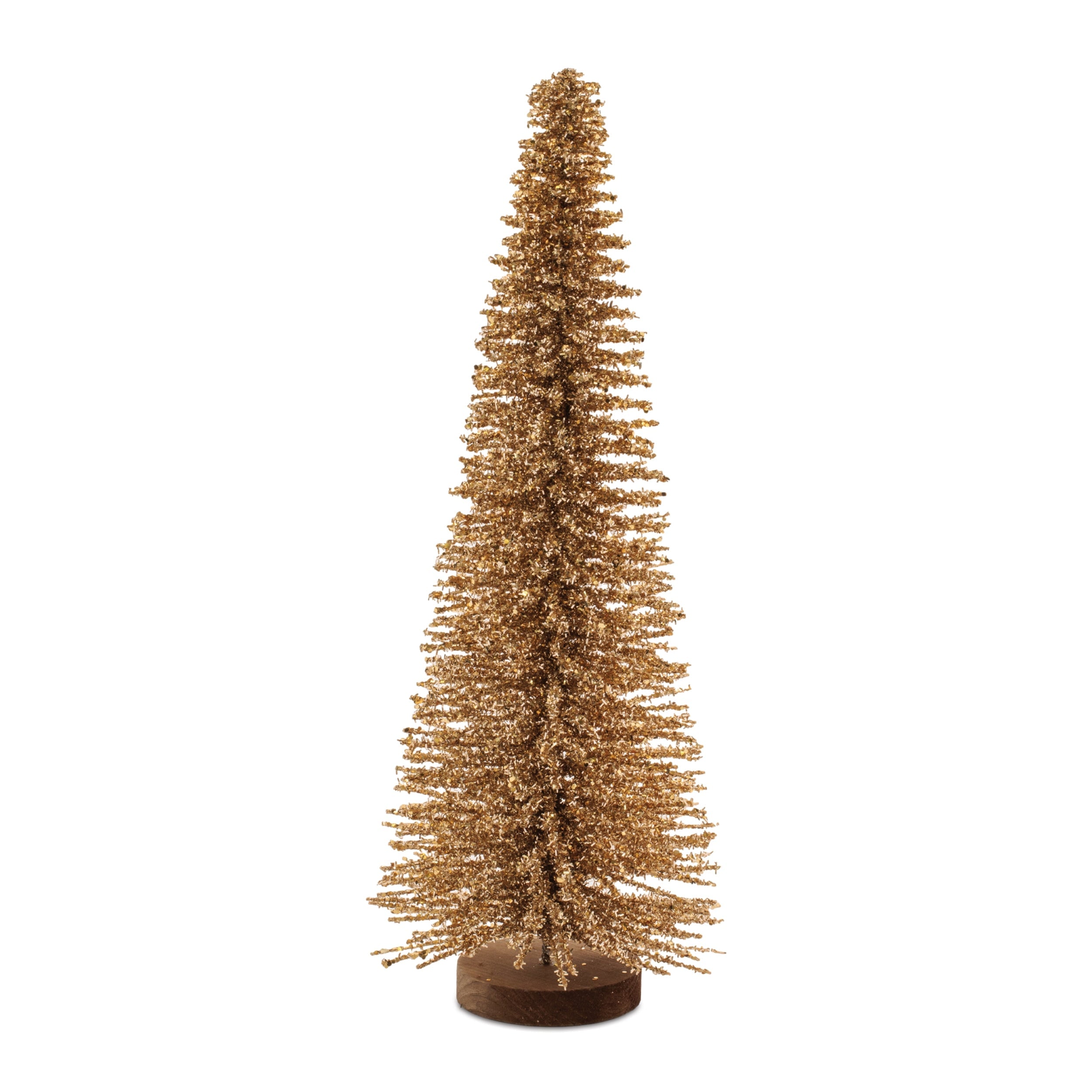 Glitter Iron Christmas Tree 23.5"H; Gold