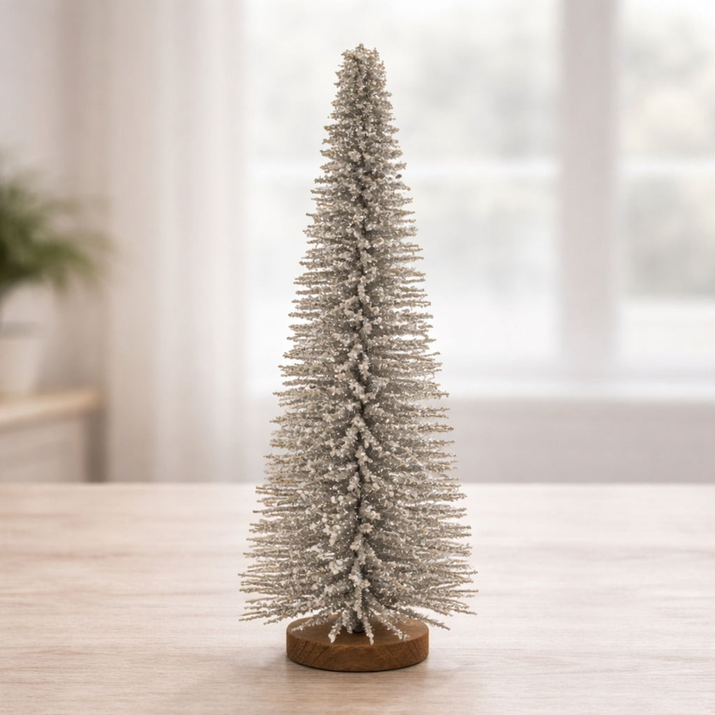 Glitter Iron Christmas Tree 23.5"H