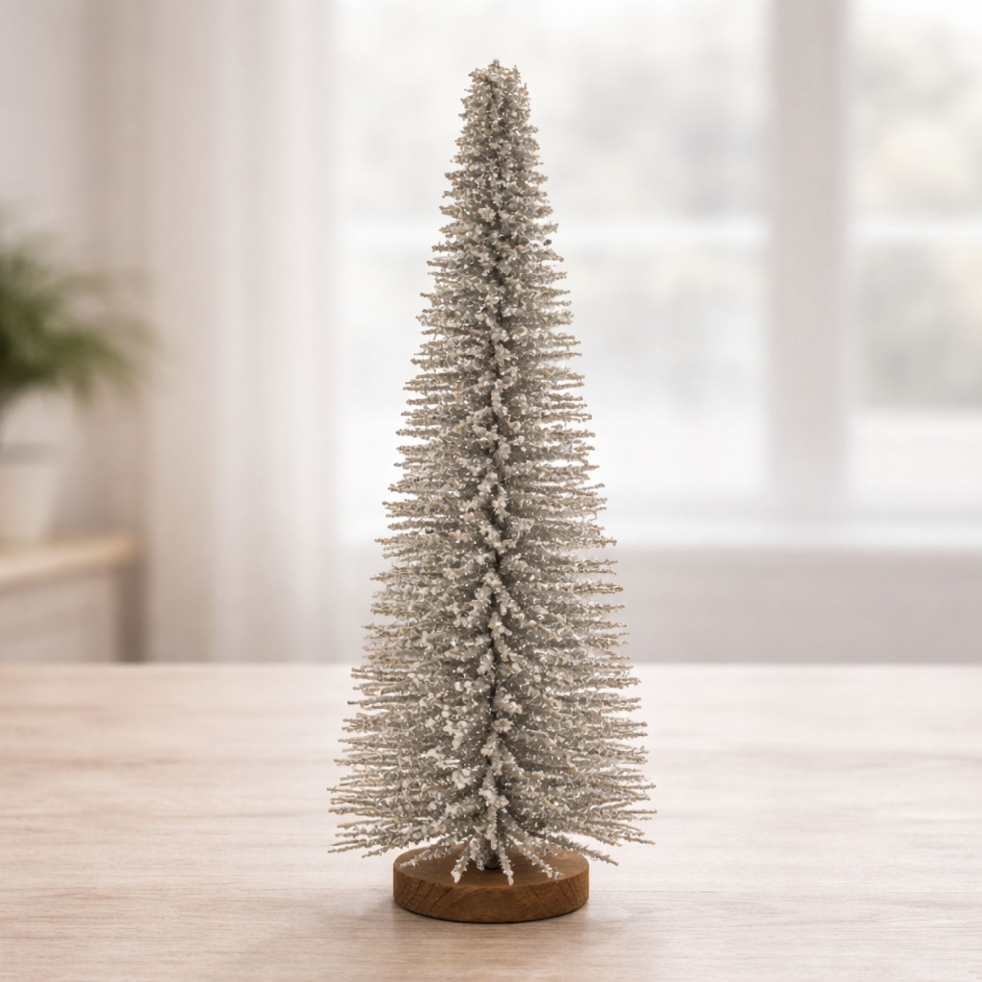 Glitter Iron Christmas Tree 23.5"H