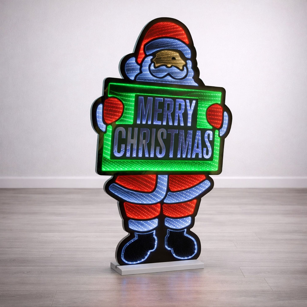 Merry Christmas Santa Ekkolight 36"H