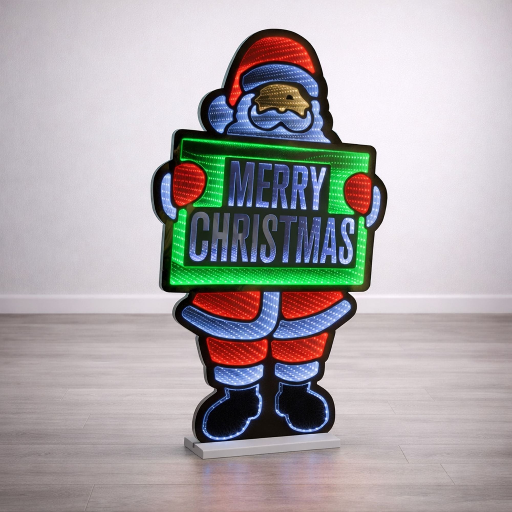 Merry Christmas Santa Ekkolight 36"H