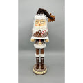 15” Hand Decorated Gingerbread Baker Christmas Nutcracker with Cookie Tray & Glasses