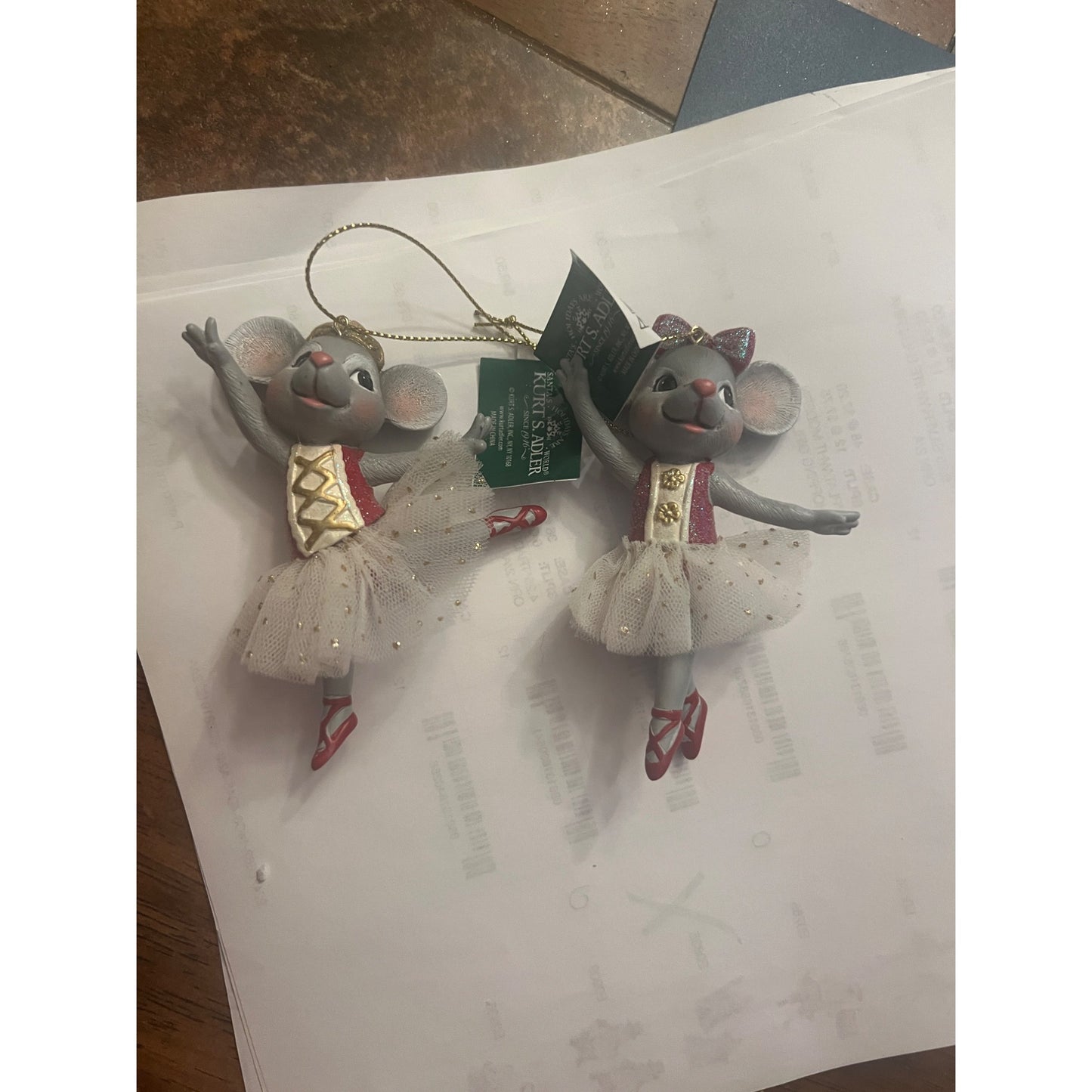 Kurt Adler Red Mouse Ballerina Sold Separately