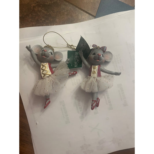 Kurt Adler Red Mouse Ballerina Sold Separately