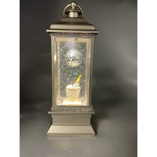 11.5” Champagne Celebration Animated Lighted Water Lantern