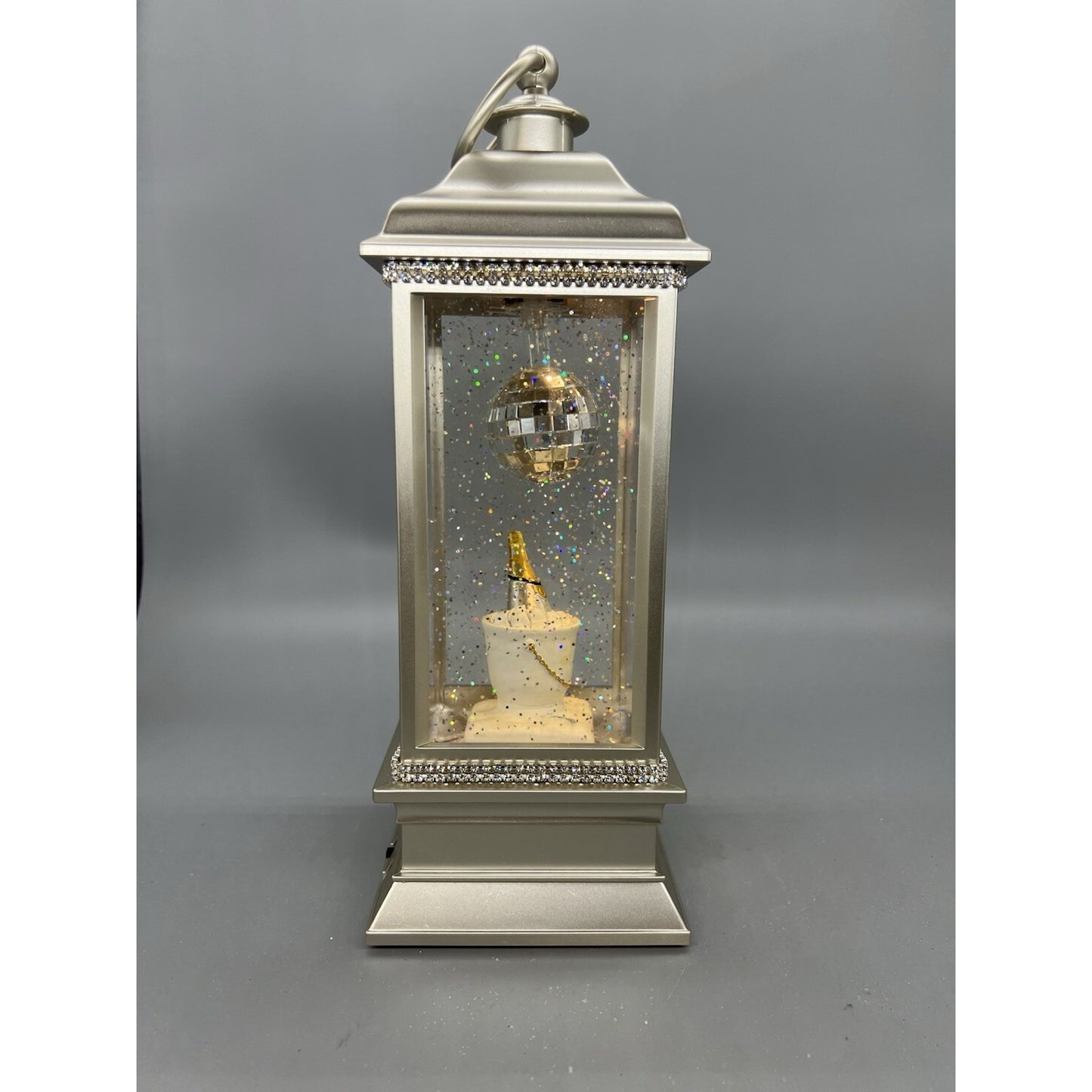 11.5” Champagne Celebration Animated Lighted Water Lantern