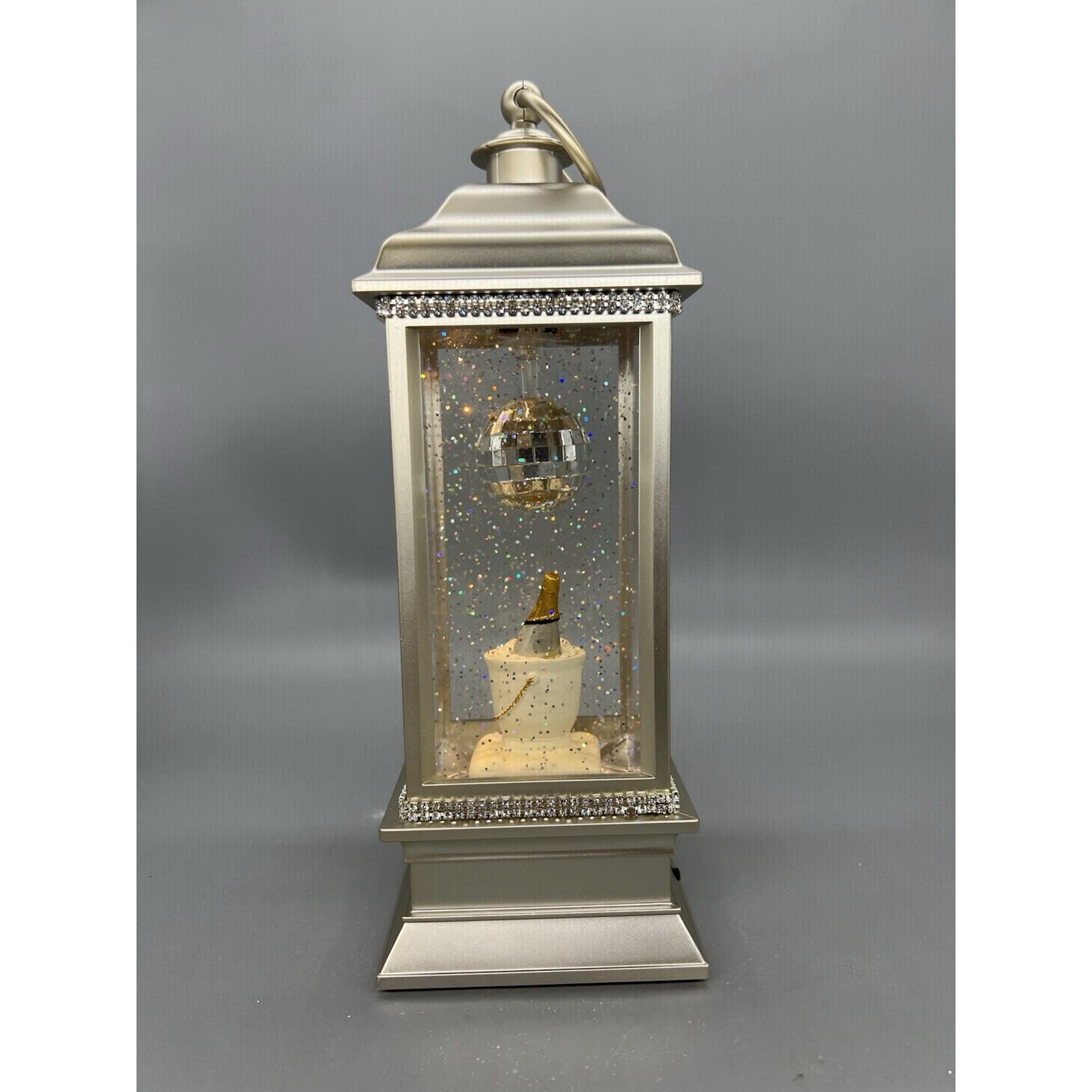 11.5” Champagne Celebration Animated Lighted Water Lantern