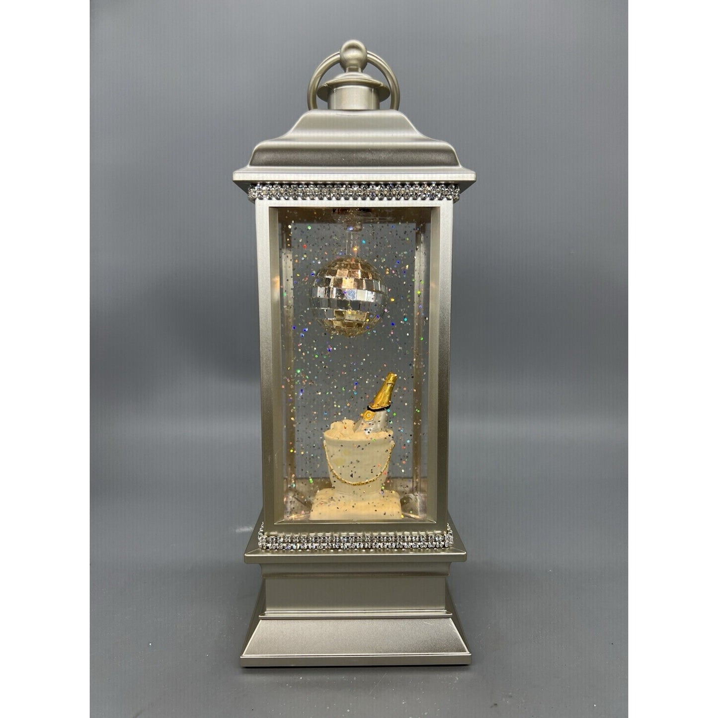 11.5” Champagne Celebration Animated Lighted Water Lantern