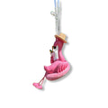 Kurt Adler 5.5" Flamingo Christmas Ornament with Sun Hat and Tropical Drink- Hand Decorated  T3850