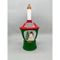 11.5” Lighted Christmas Lantern Snow Globe with Snowman, Deer & Tree Scene