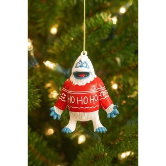 Kurt Adler Hand Painted Yeti Abominable Snowman Christmas Ornament with Red  Sweater D4706