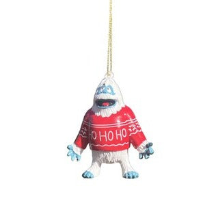 Kurt Adler Hand Painted Yeti Abominable Snowman Christmas Ornament with Red  Sweater D4706