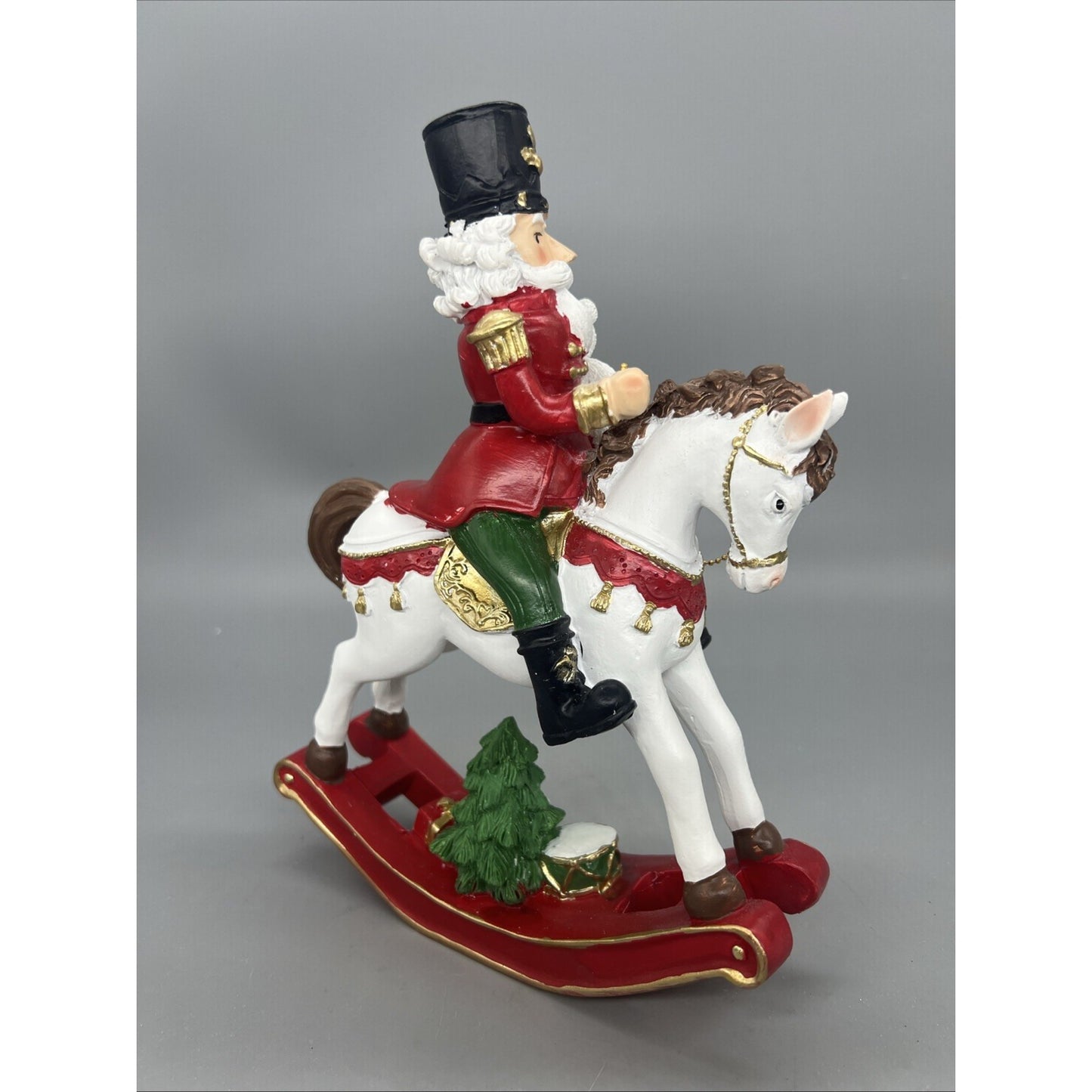 Nutcracker On Rocking Horse 9.25”