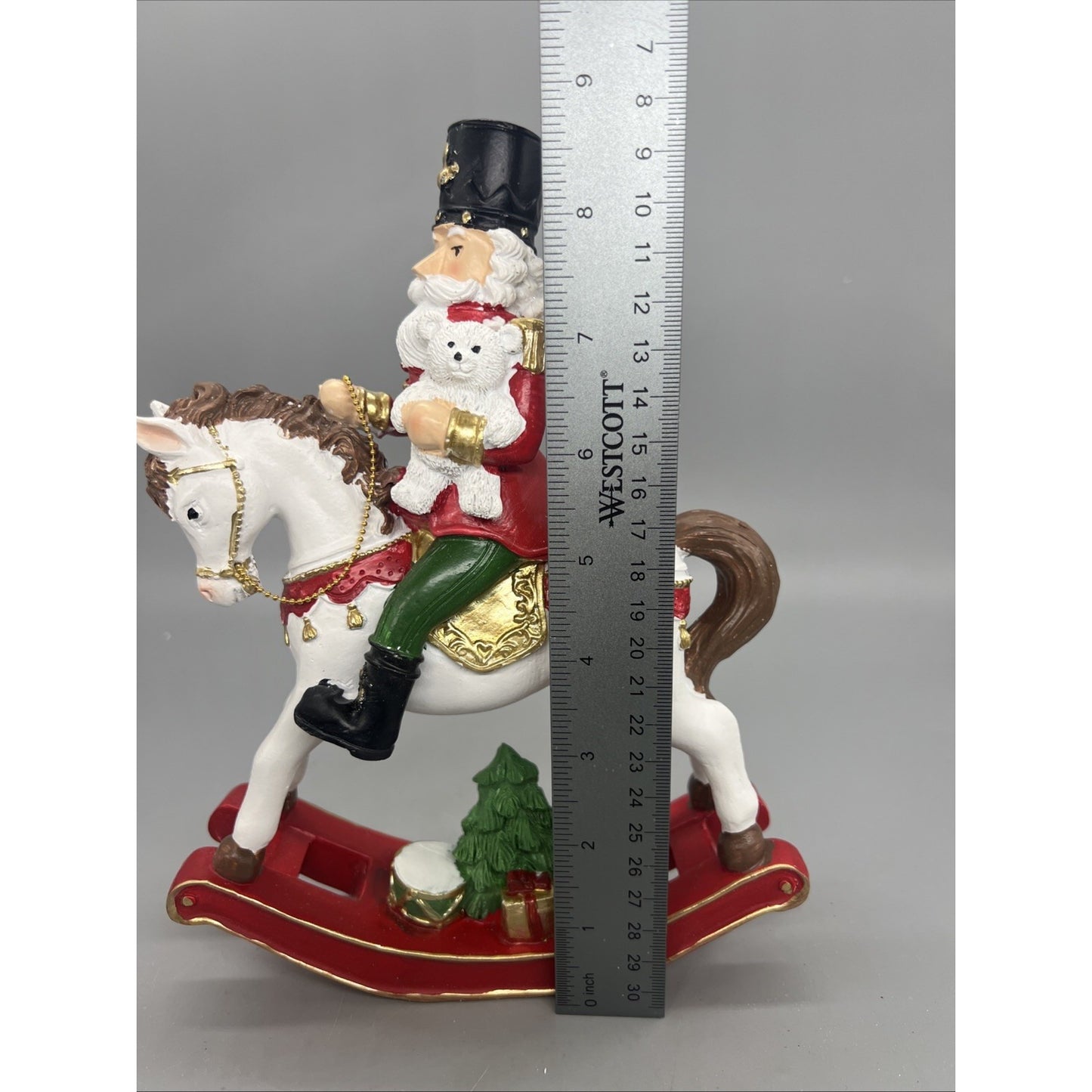 Nutcracker On Rocking Horse 9.25”