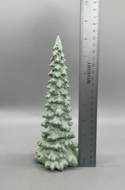 Melrose Frosted Seafoam Christmas Trees – Set of 3 (11", 9", 6") Holiday Decor