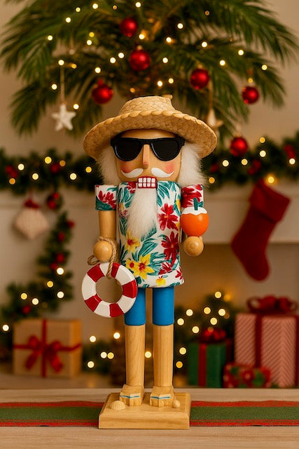 Kurt Adler 15-Inch Beach Santa Nutcracker