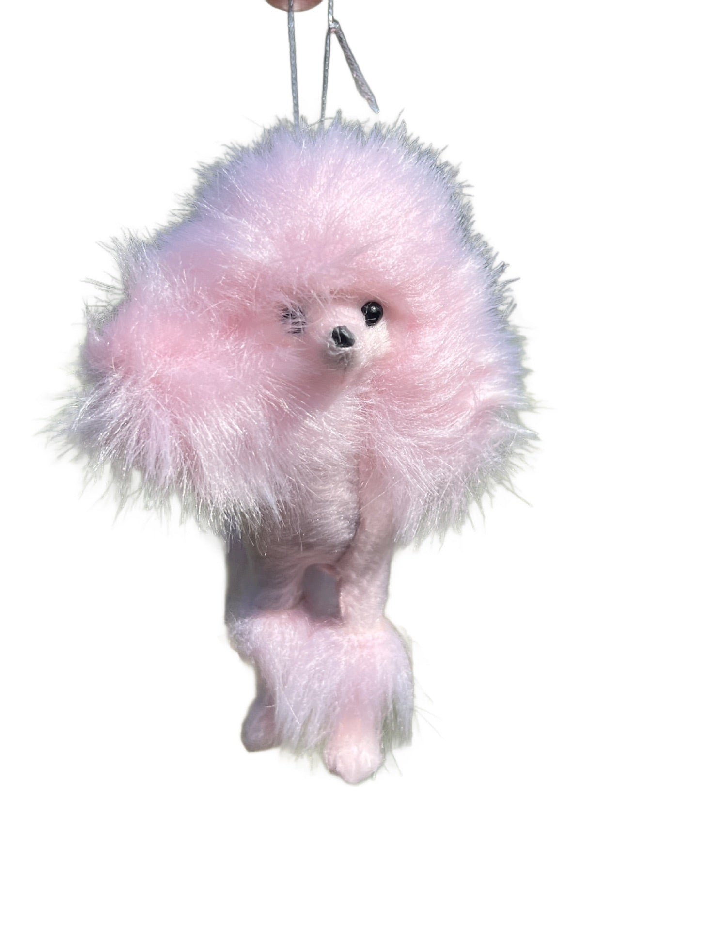 Kurt Adler 5" Fluffy Pink Poodle Christmas Ornament – Vintage Style Dog Decor