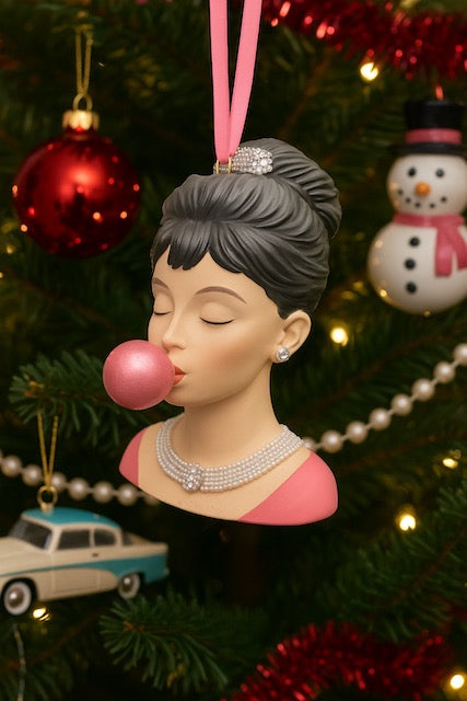 December Diamonds Bubble Gum Girl Christmas Ornament