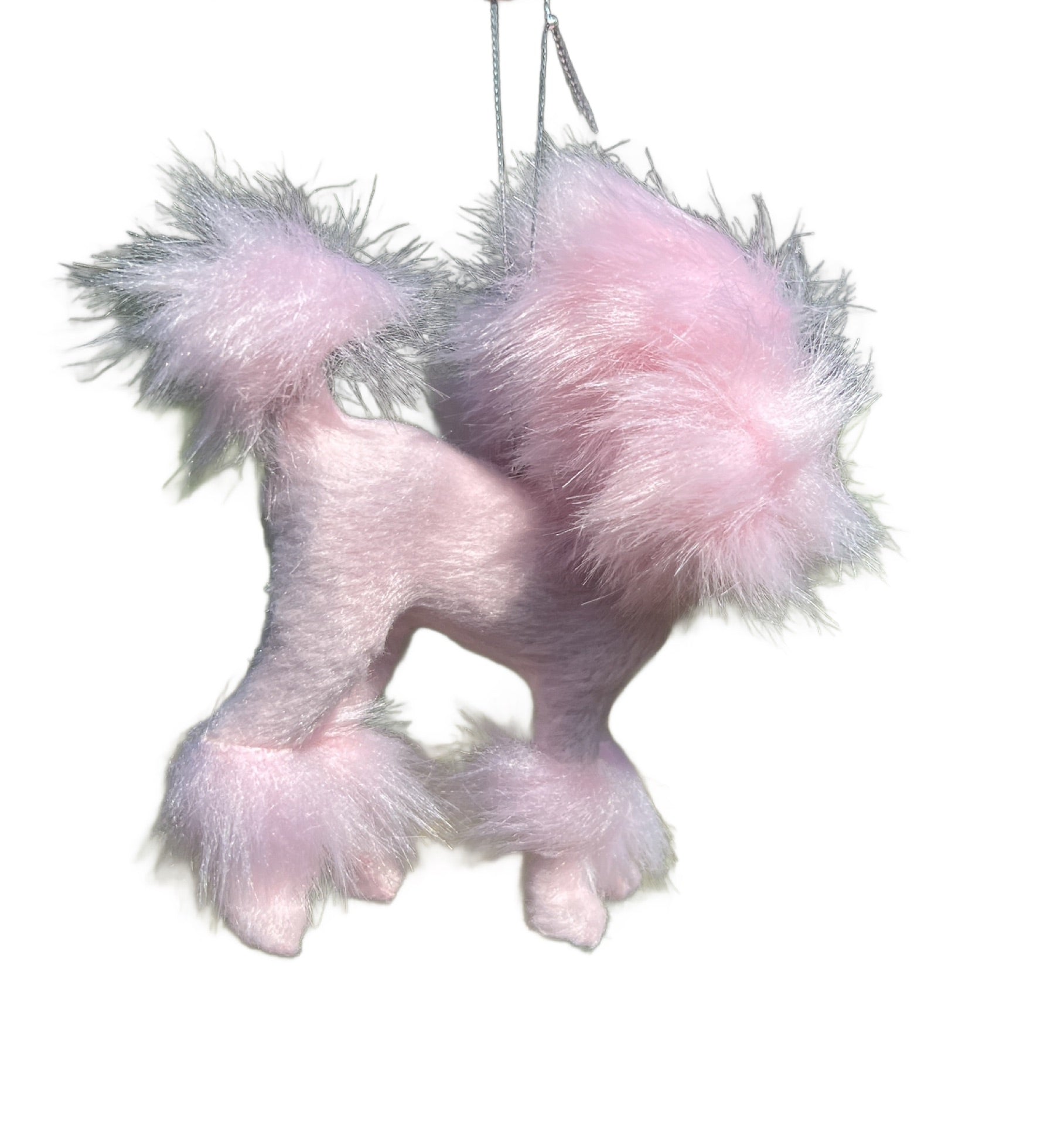 Kurt Adler 5" Fluffy Pink Poodle Christmas Ornament – Vintage Style Dog Decor