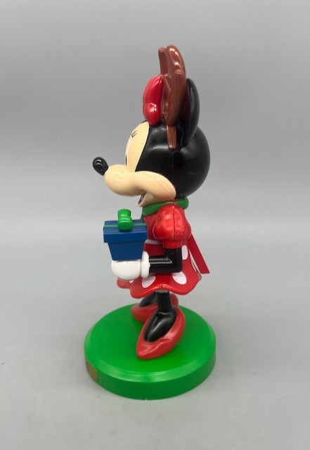 Kurt Adler Disney Minnie Mouse with Antlers and Present Nutcracker  6