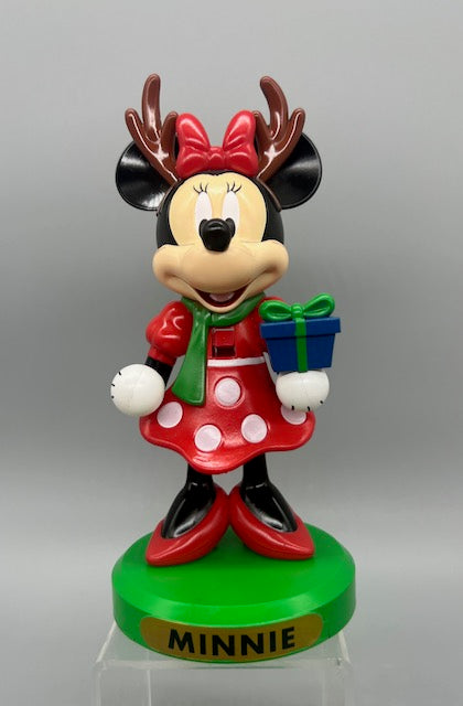 Kurt Adler Disney Minnie Mouse with Antlers and Present Nutcracker  6