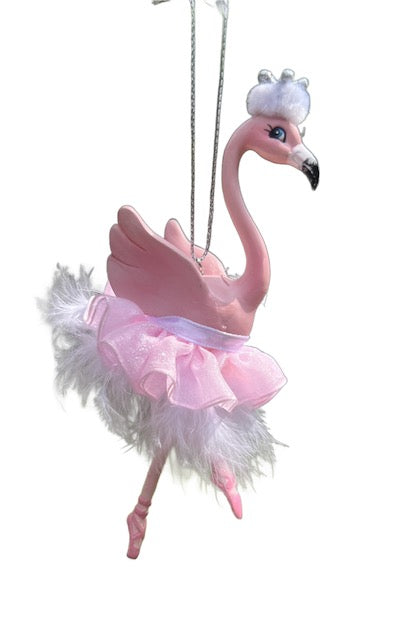 Kurt Adler Flamingo Ballerina Christmas Ornament E0480