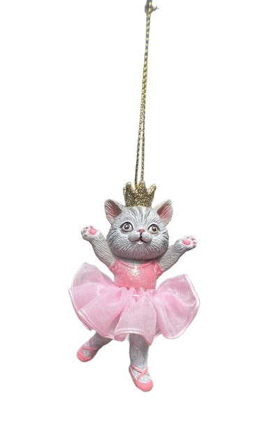 Kurt Adler Ballet Animals Christmas Ornament Poodle Cat Mouse