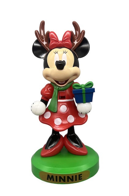 Kurt Adler Disney Minnie Mouse with Antlers and Present Nutcracker  6
